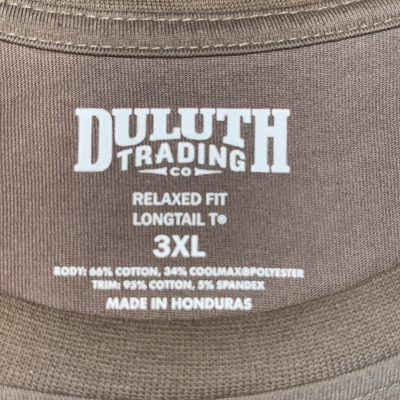 Duluth Trading Company men’s tan short sleeve Tshirt size 3X - Picture 4 of 6